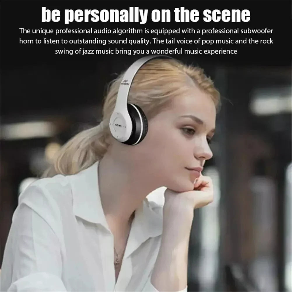 Wireless Bluetooth 5.0 Headphones Headset Over-Ear FM Radio MIC Foldable TF Card